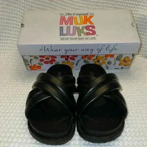 Muk Luks Women’s Tidal Wave Sandals Bkack